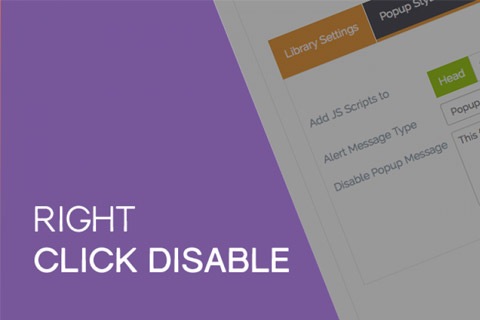 Joomla extension RightClick Disable
