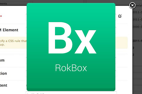 Joomla extension RokBox