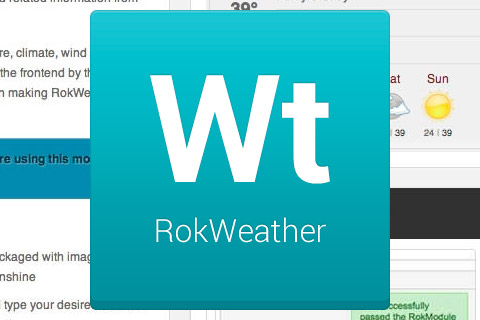 Joomla extension RokWeather