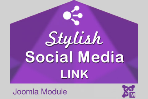 Joomla extension Stylish Social Media Link