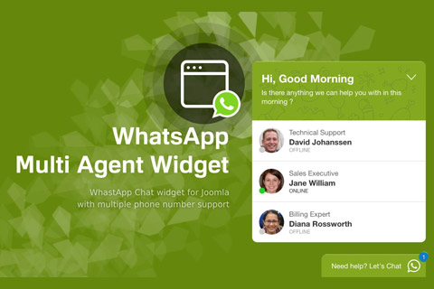 Joomla extension WhatsApp Multi Agent