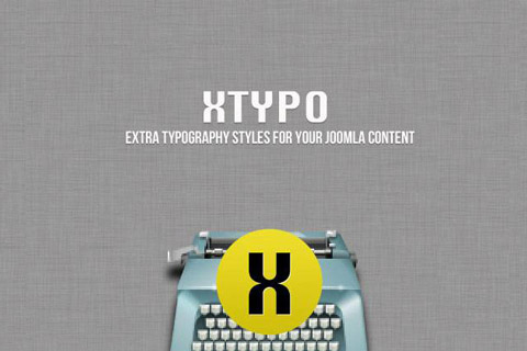 Joomla extension XTypo