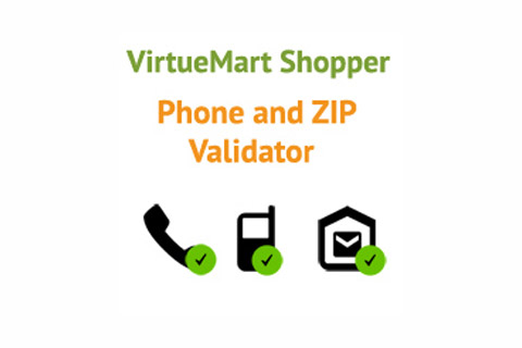 Joomla extension ZIP Validator Shopper Fields for VirtueMart