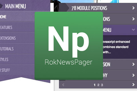 Joomla extension RokNewsPager