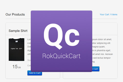 Joomla extension RokQuickCart