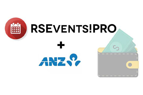 Joomla extension Anz eGate Payment for RSEvents! Pro