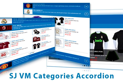 Joomla extension SJ Categories Accordion for Virtuemart