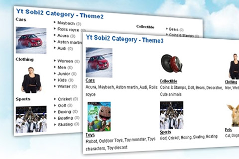 Joomla extension SJ Categories for VirtueMart