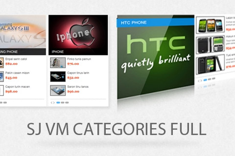 Joomla extension SJ Categories Full for Virtuemart