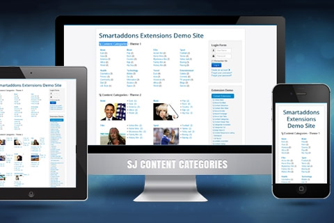 Joomla extension SJ Content Categories