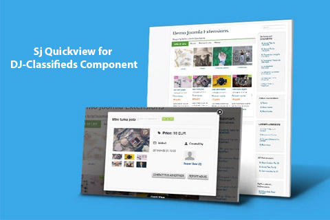 Joomla extension SJ Quickview for DJ-Classifieds