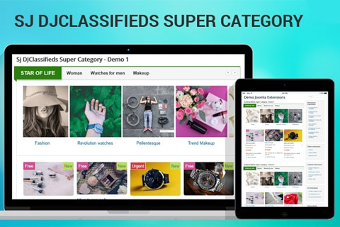 Joomla extension SJ Super Category for DJ-Classifieds