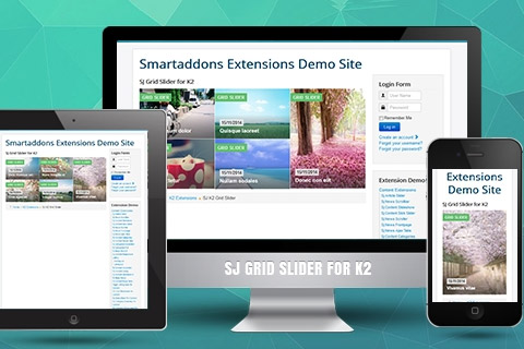 Joomla extension SJ Grid Slider For K2