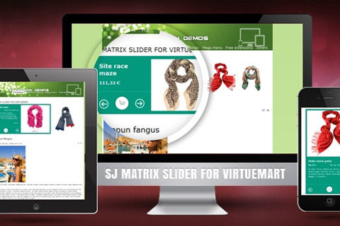 Joomla extension SJ Matrix Slider for VirtueMart
