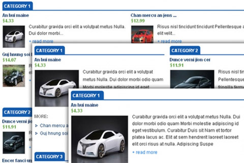 Joomla extension SJ Mega Products for Virtuemart