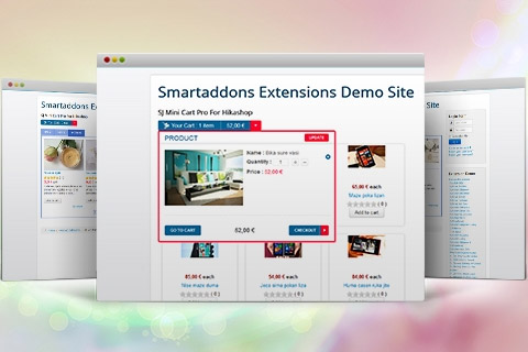 Joomla extension SJ Mini Cart Pro for HikaShop