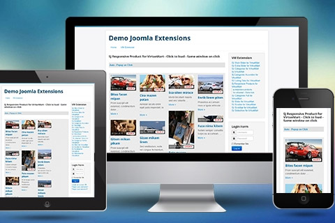 Joomla extension SJ Responsive Product for VirtueMart