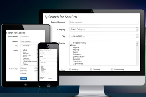 Joomla extension SJ Search for SobiPro
