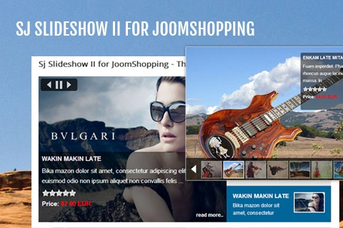 Joomla extension SJ Slideshow II for JoomShopping