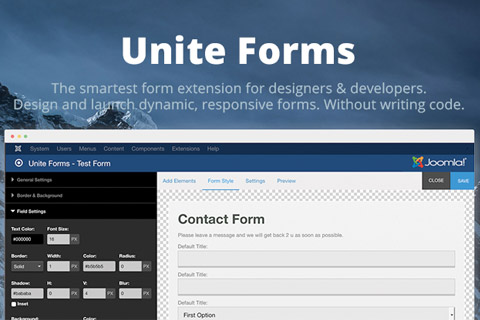 Joomla extension Unite Forms
