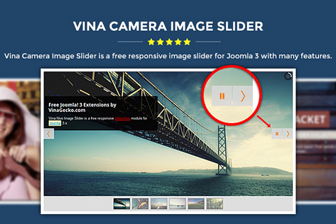 Joomla extension Vina Camera Image Slider