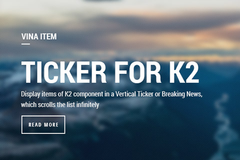 Joomla extension Vina Item Ticker for K2