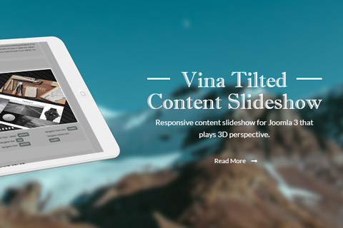 Joomla extension Vina Tilted Content Slideshow