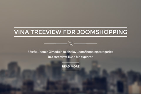 Joomla extension Vina Treeview for JShopping 