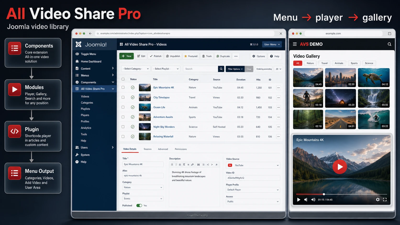 Cover image for the All Video Share Pro guide for Joomla