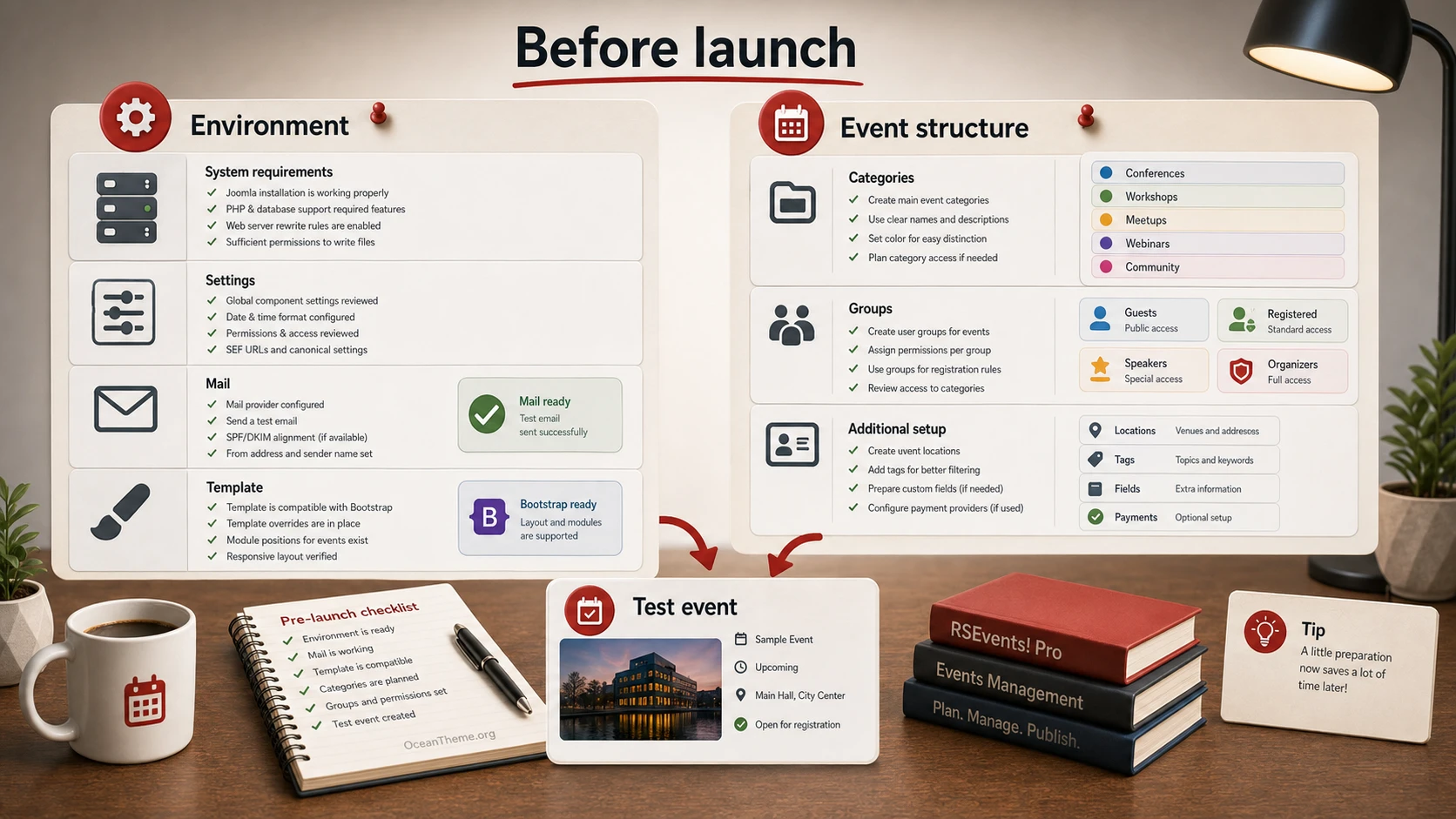 RSEvents! Pro preparation map before installation