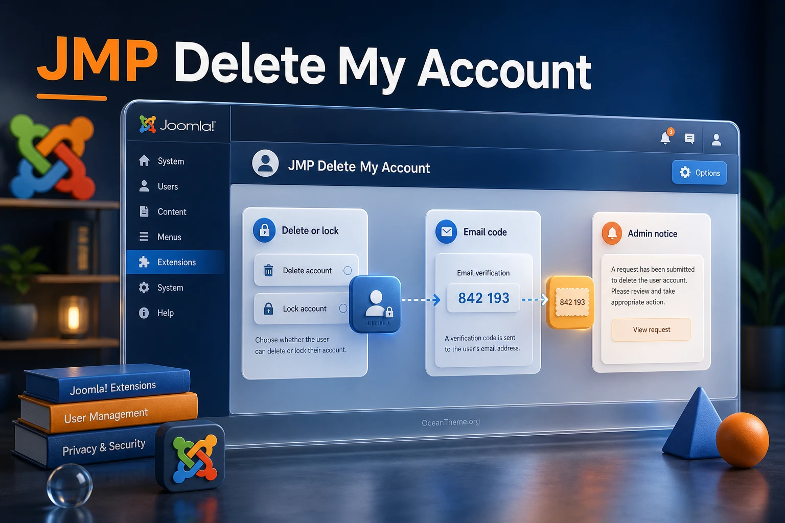 Guide cover for JMP Delete My Account for Joomla