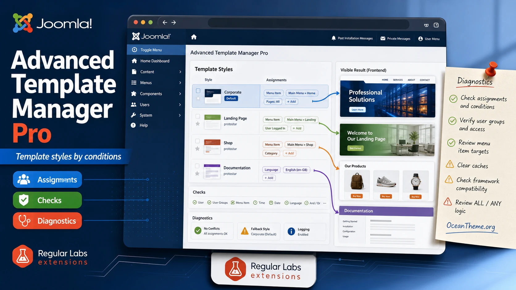 Cover image for the Advanced Template Manager Pro guide on managing Joomla template styles