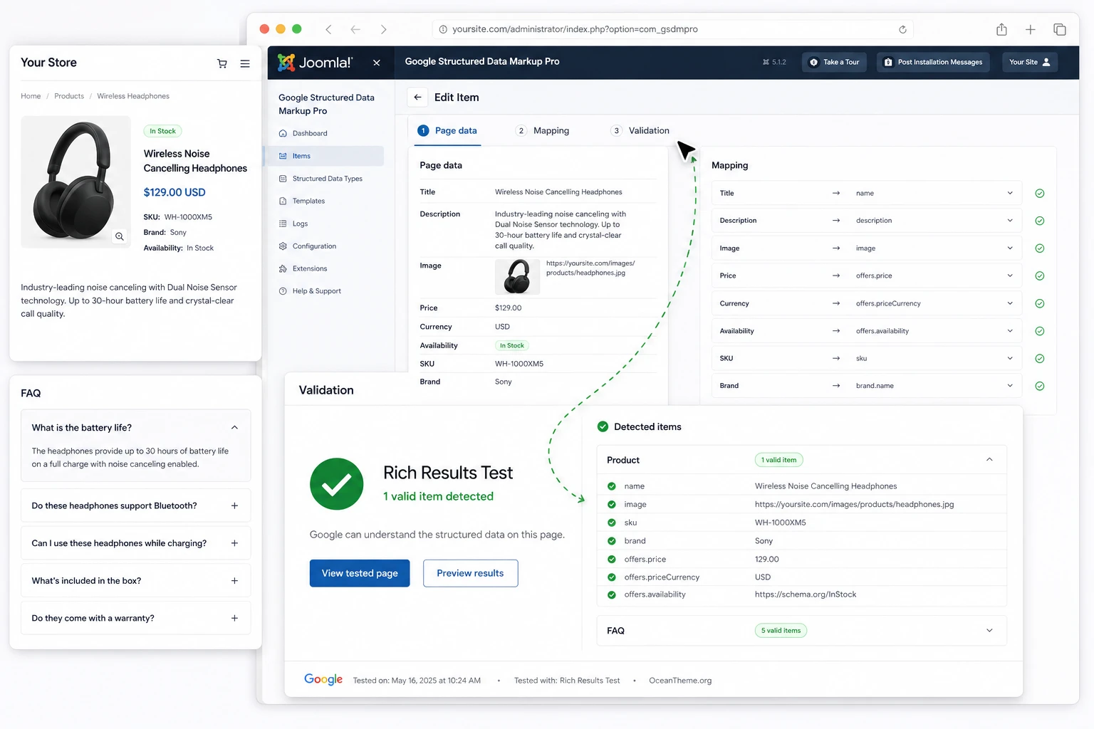 Google Structured Data Markup Pro v6.2.0 - Google markup on Joomla | Guide