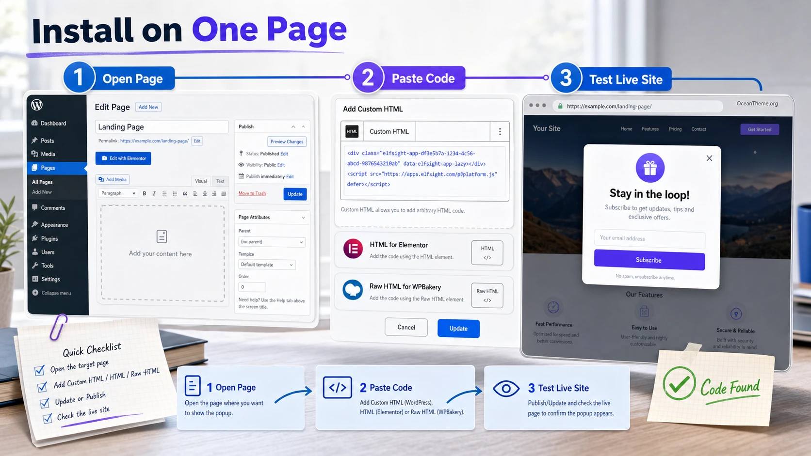Installing CodeCanyon Popup Maker through the Custom HTML block in WordPress