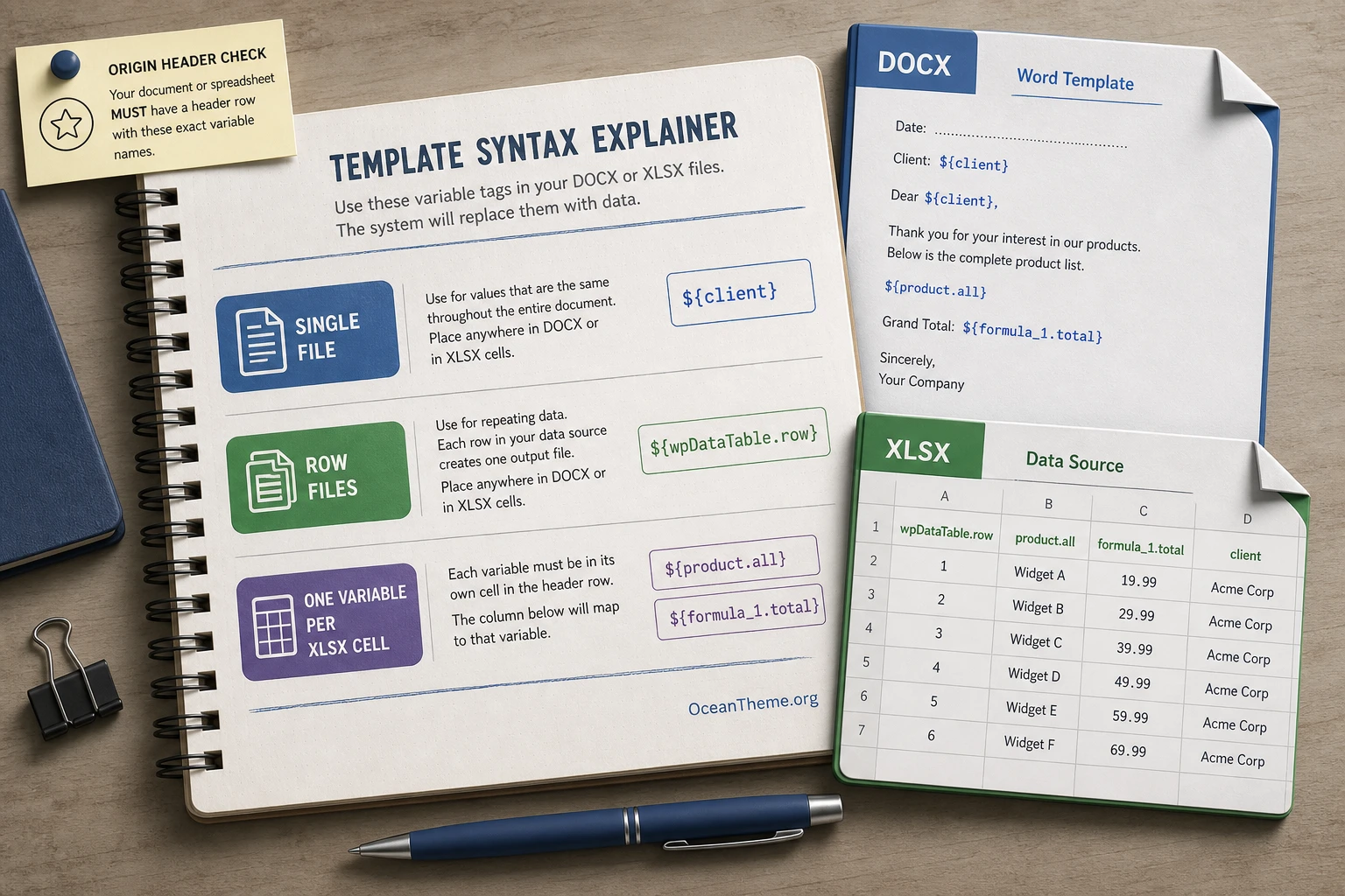 Variable rules in Report Builder templates for WordPress