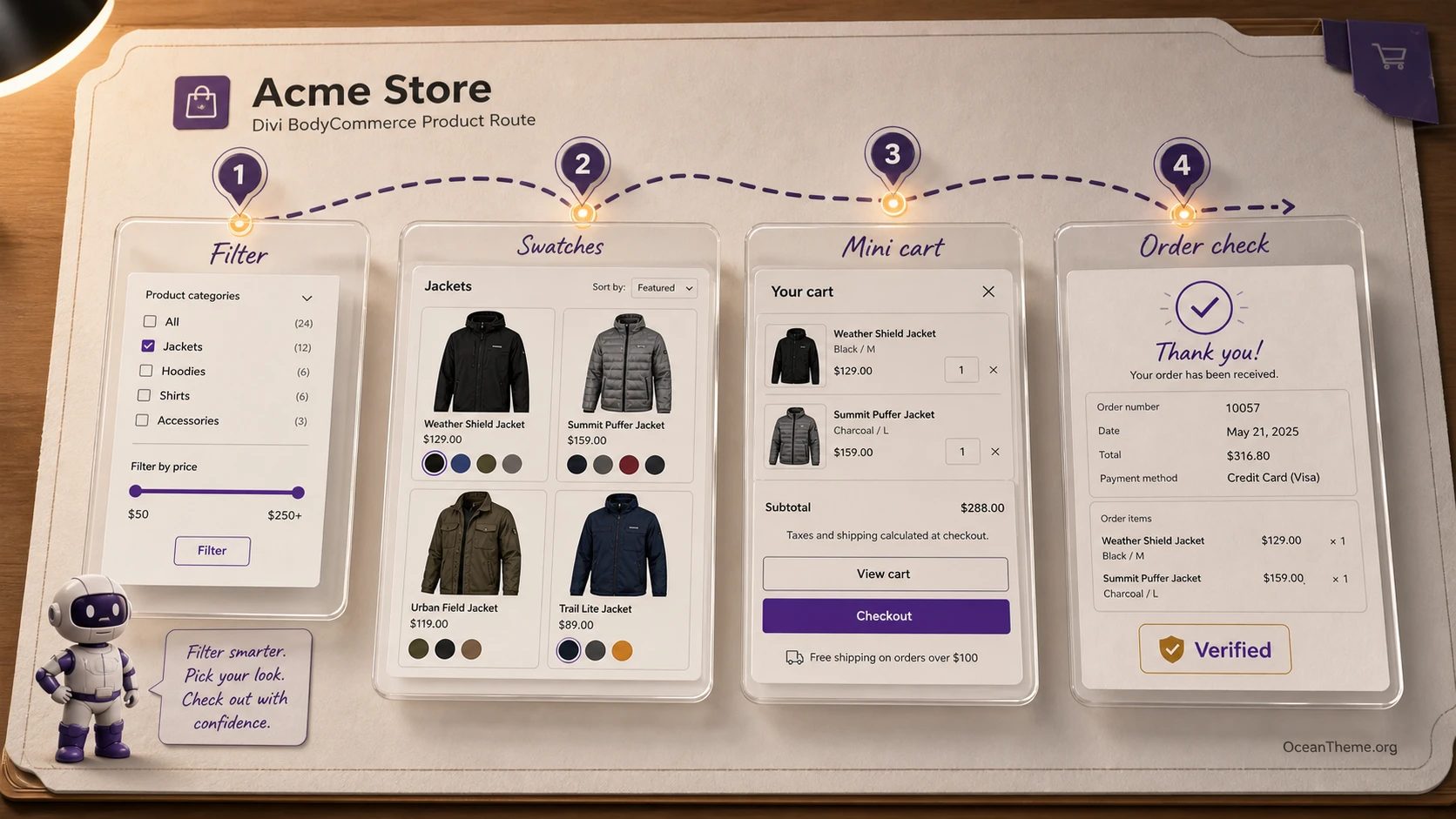 Practical Divi BodyCommerce setup scenario for a WooCommerce clothing catalog