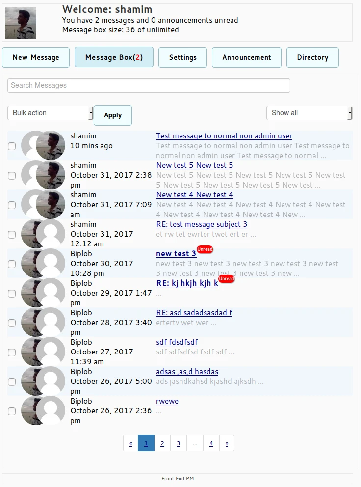Front End PM Pro v11.2.2 - Personal Messaging Plugin for WordPress | Guide