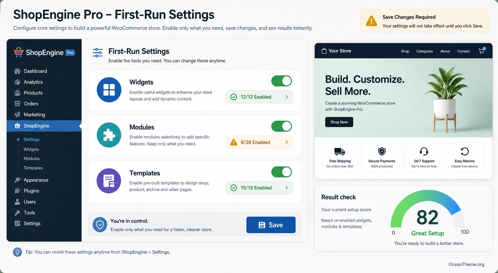 Shop Engine Pro v2.7.4 - Plugin package solutions for WooCommerce for ...