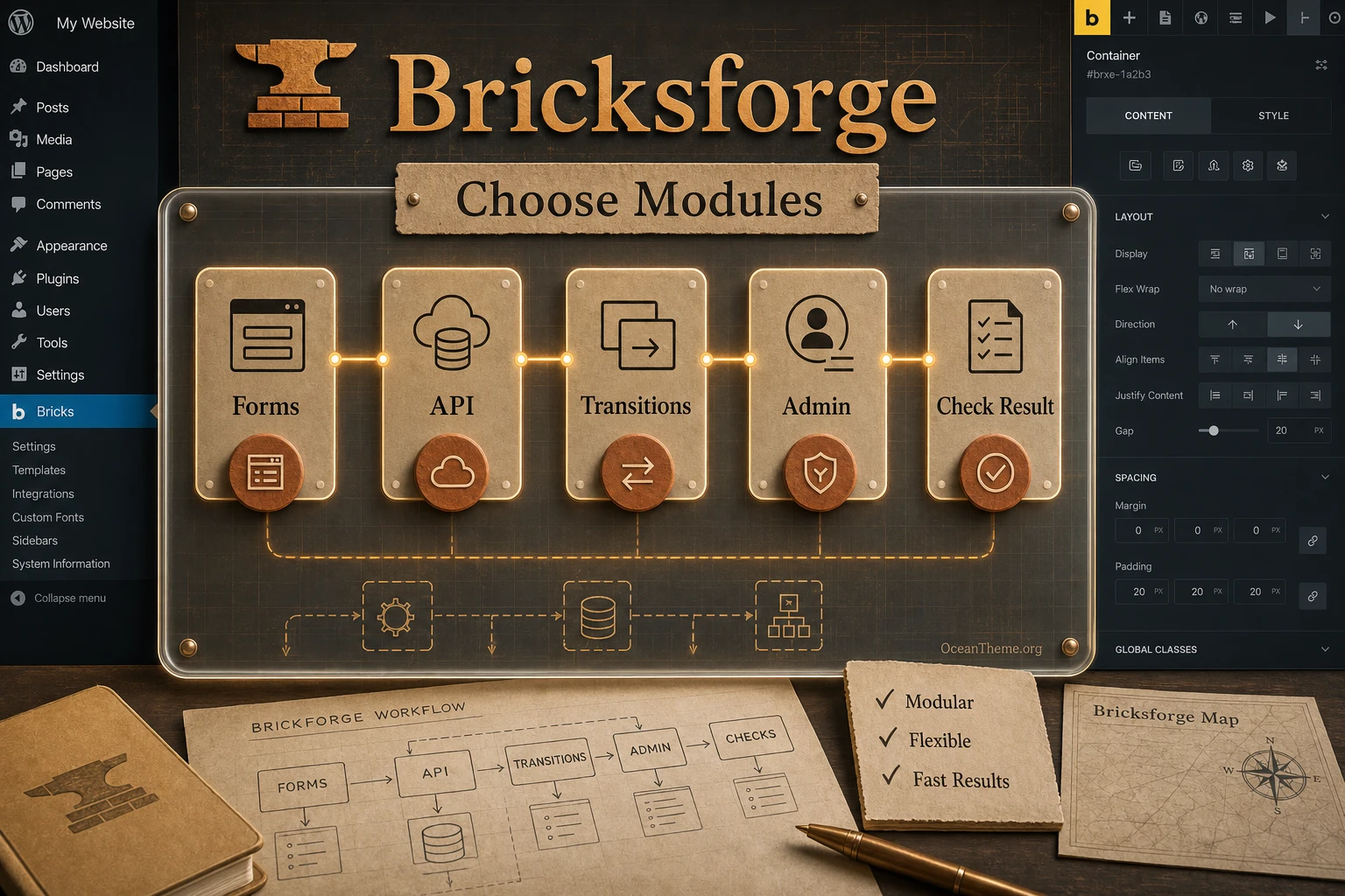 Bricksforge for Bricks Builder as a modular configuration workspace
