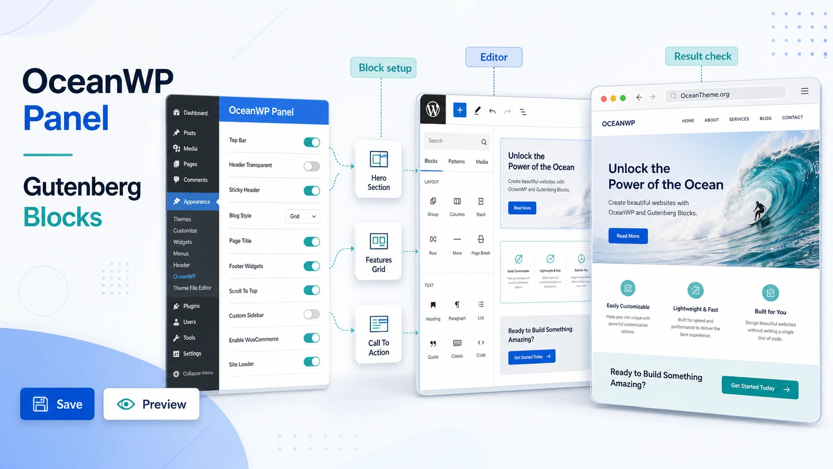 OceanWP Gutenberg Blocks v1.2.1 - Block management plugin for Gutenberg ...