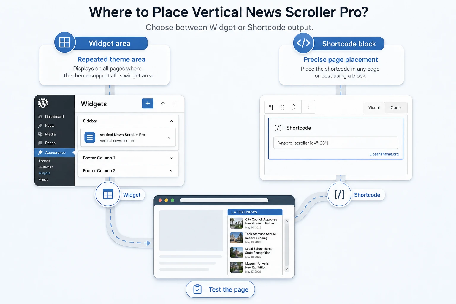 Vertical News Scroller Pro v2.36 - Vertical scrolling news display ...