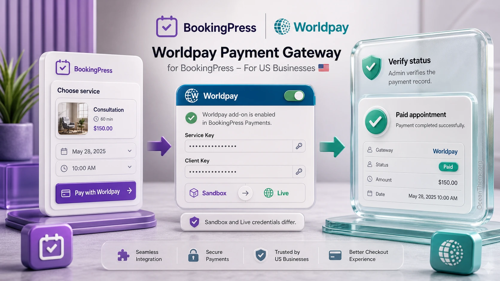 BookingPress Worldpay Payment Gateway v1.2.0 - Payment gateway add-on ...