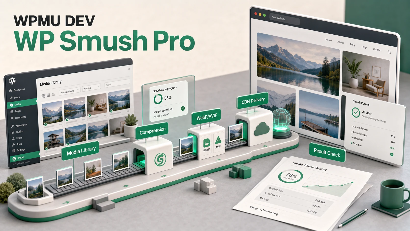 WPMU DEV WP Smush Pro v4.2.0 - Plugin for WordPress optimization and ...