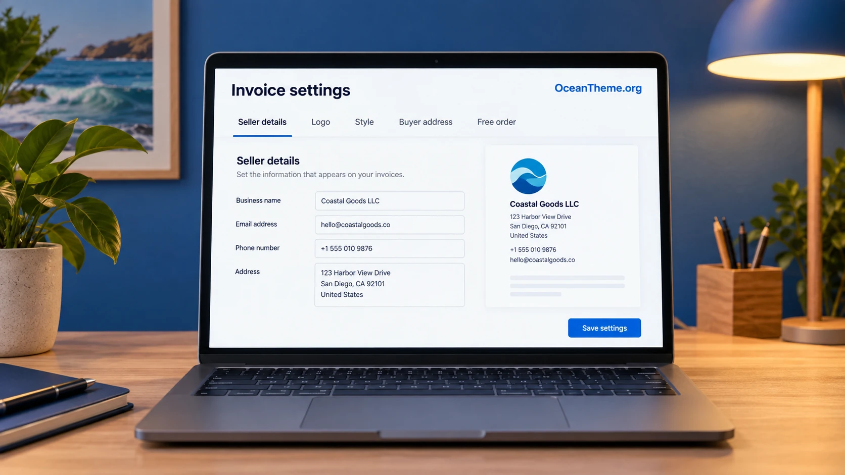 EDD PDF Invoices settings and the customer-facing invoice