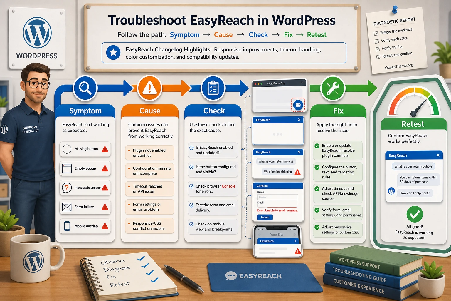 Troubleshooting CodeCanyon EasyReach errors in WordPress