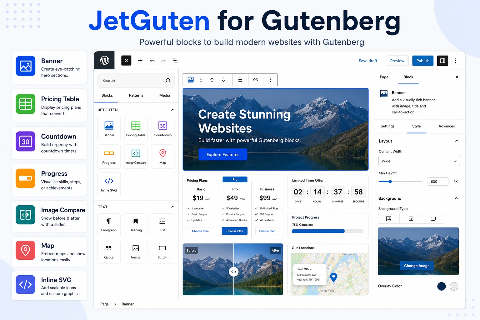 Cover image for the CodeCanyon JetGuten guide for the WordPress block editor
