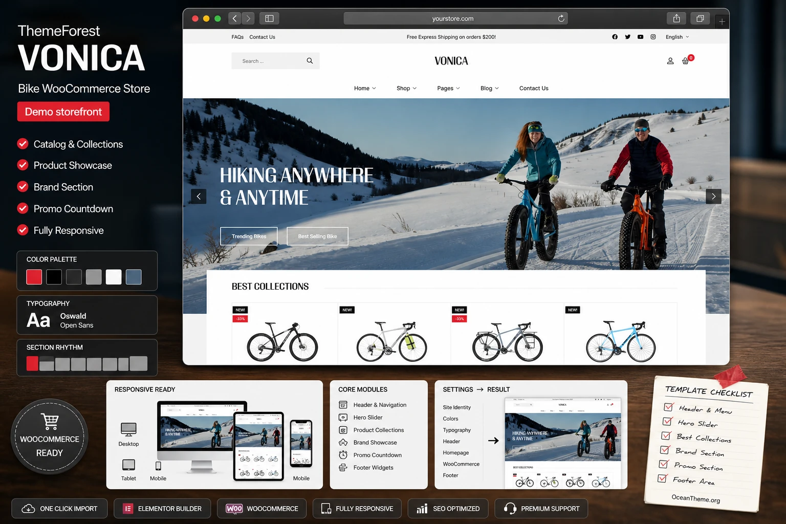 ThemeForest Vonica v1.1.2 [43616261] - online bike shop template for ...