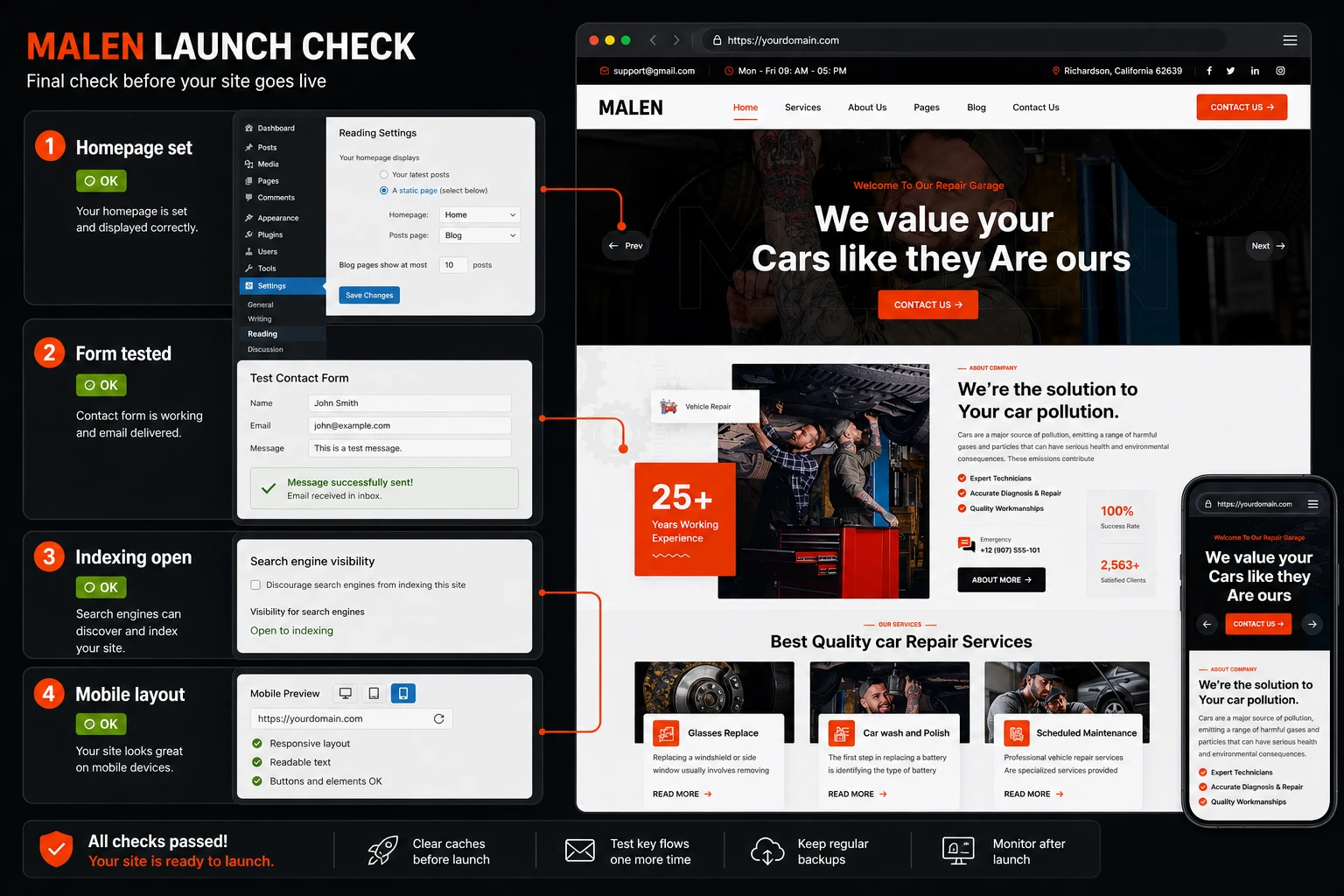 ThemeForest Malen v1.0.0 [45980509] - Auto service template with an ...