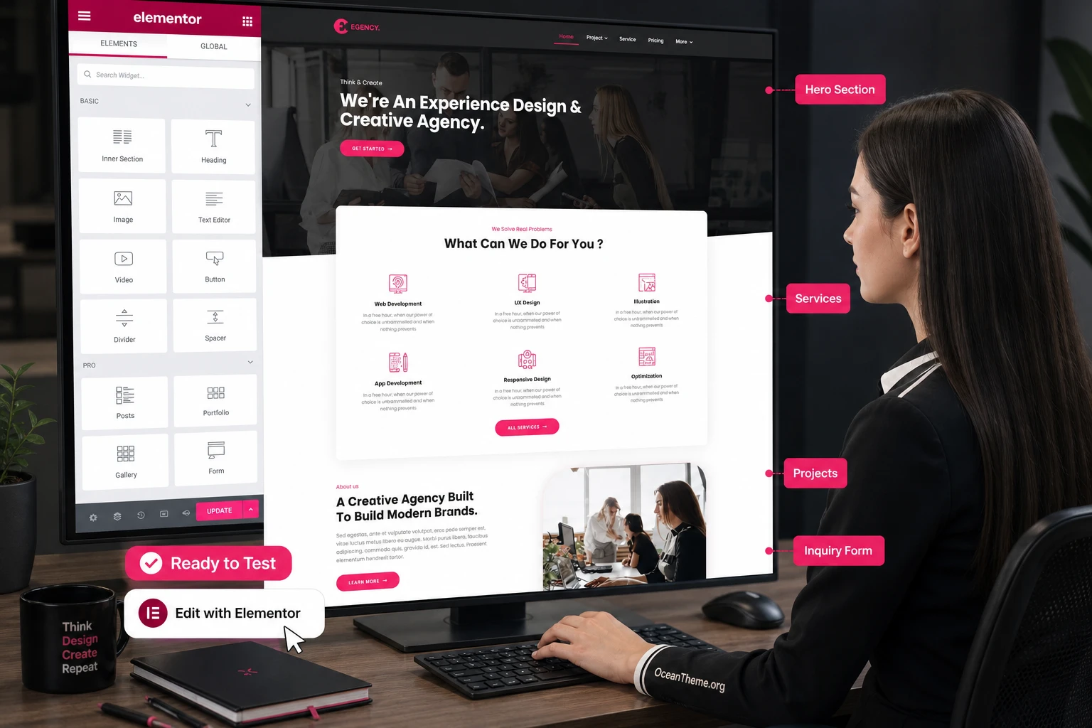 Practical example of building an agency site with Agenture
