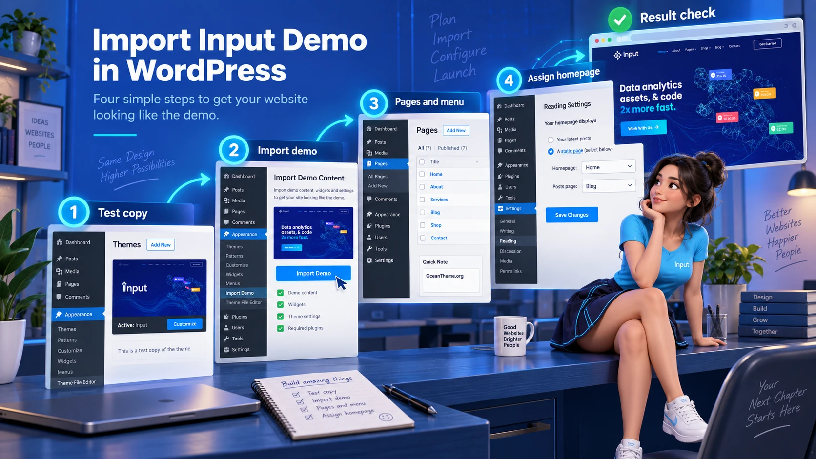 ThemeForest Input controlled import map from demo to homepage verification